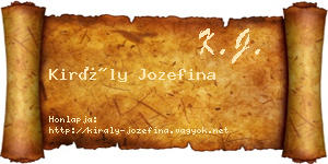 Király Jozefina névjegykártya
